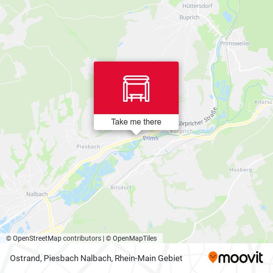 Ostrand, Piesbach Nalbach map