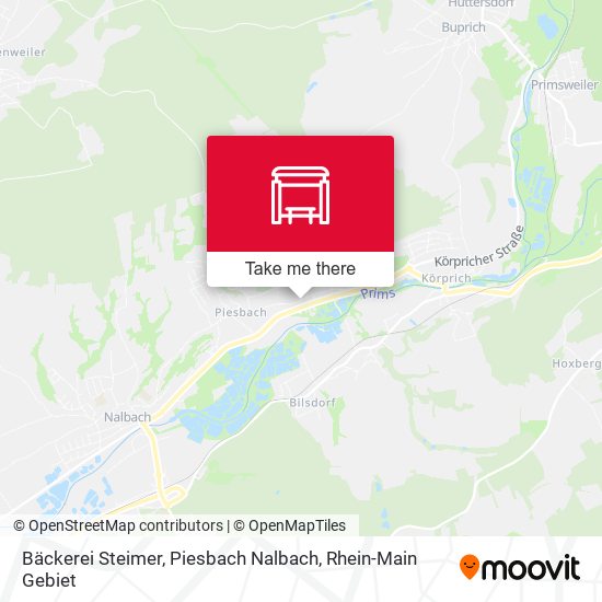 Bäckerei Steimer, Piesbach Nalbach map