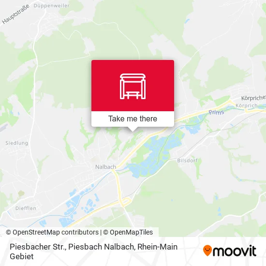 Карта Piesbacher Str., Piesbach Nalbach