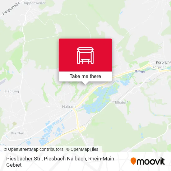 Карта Piesbacher Str., Piesbach Nalbach