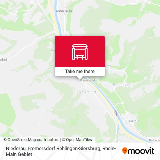 Niederau, Fremersdorf Rehlingen-Siersburg map