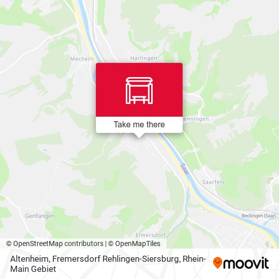 Altenheim, Fremersdorf Rehlingen-Siersburg map