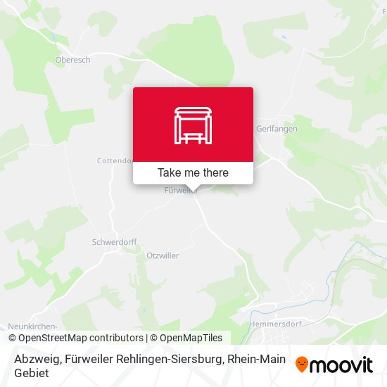 Abzweig, Fürweiler Rehlingen-Siersburg map