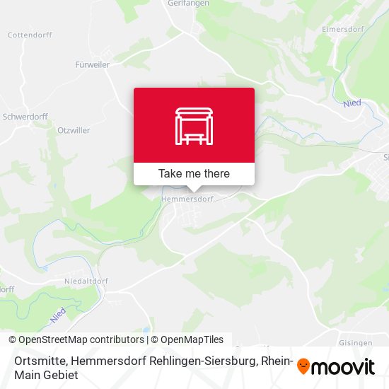 Ortsmitte, Hemmersdorf Rehlingen-Siersburg map