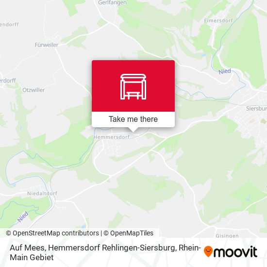 Auf Mees, Hemmersdorf Rehlingen-Siersburg map