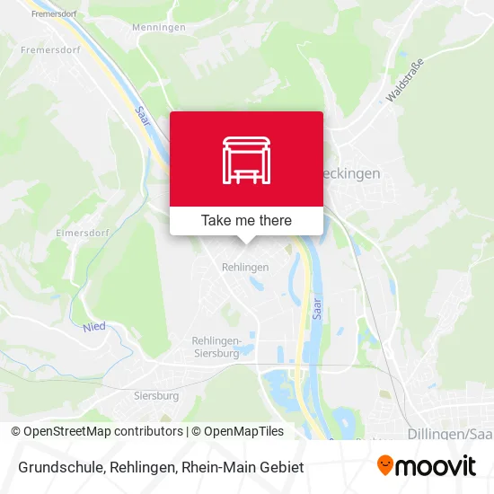 Карта Grundschule, Rehlingen