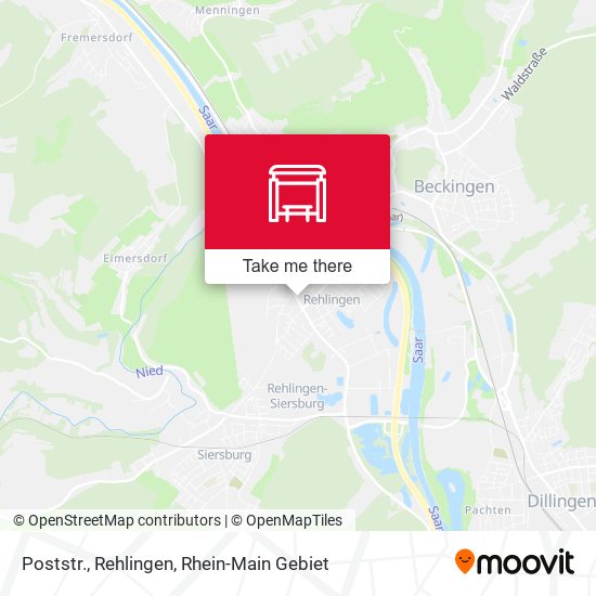Карта Poststr., Rehlingen