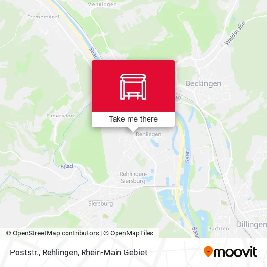 Карта Poststr., Rehlingen