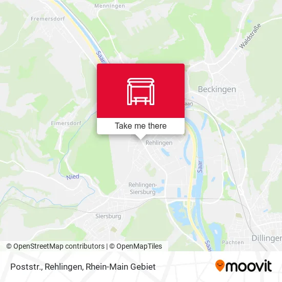 Карта Poststr., Rehlingen