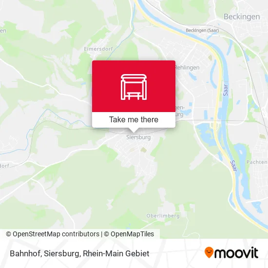 Карта Bahnhof, Siersburg