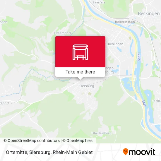 Карта Ortsmitte, Siersburg