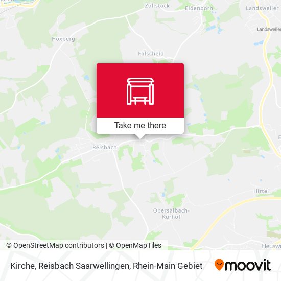 Kirche, Reisbach Saarwellingen map