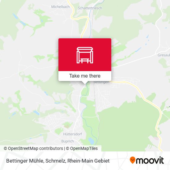 Bettinger Mühle, Schmelz map