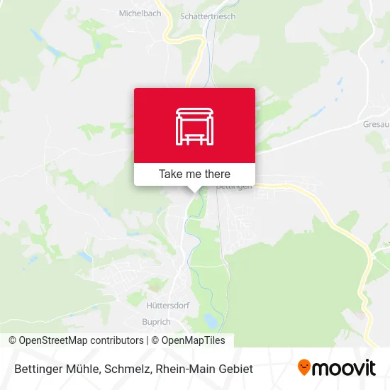 Карта Bettinger Mühle, Schmelz