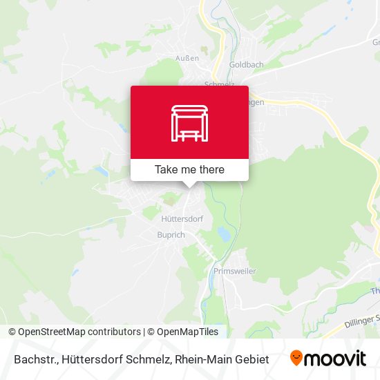 Bachstr., Hüttersdorf Schmelz map