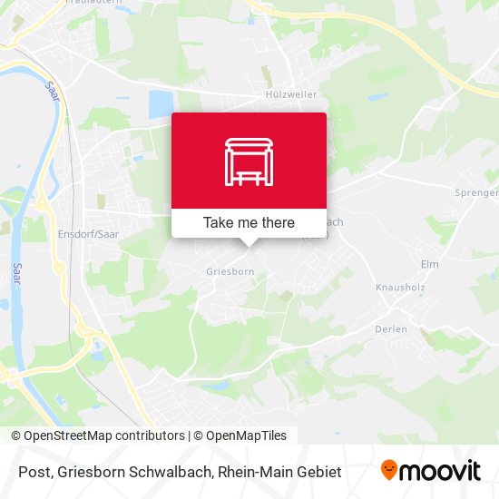 Post, Griesborn Schwalbach map