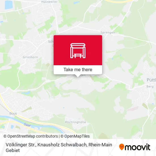 Карта Völklinger Str., Knausholz Schwalbach