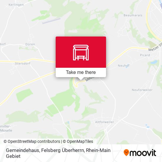 Gemeindehaus, Felsberg Überherrn map