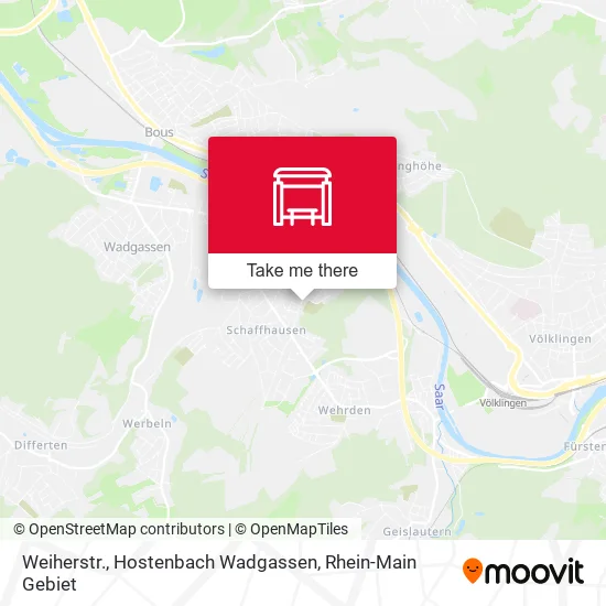 Карта Weiherstr., Hostenbach Wadgassen