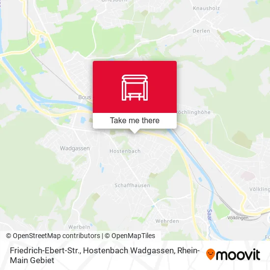 Карта Friedrich-Ebert-Str., Hostenbach Wadgassen