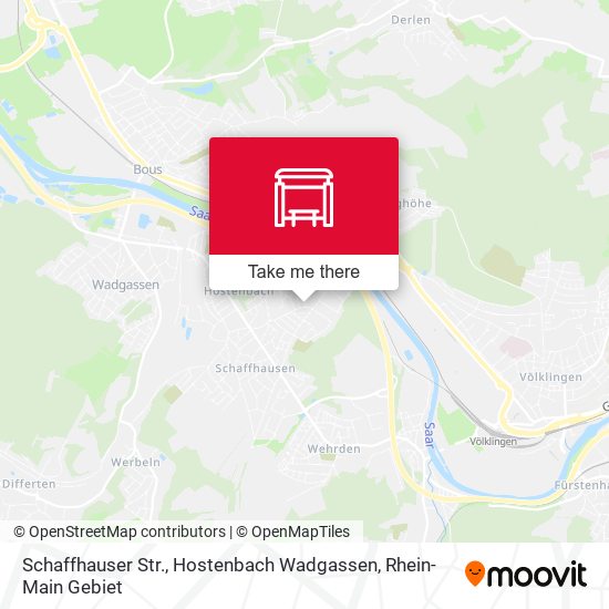 Schaffhauser Str., Hostenbach Wadgassen map