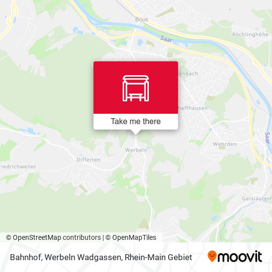 Bahnhof, Werbeln Wadgassen map