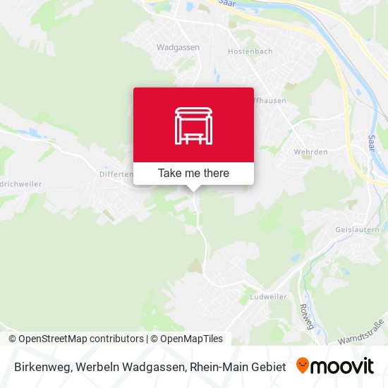 Birkenweg, Werbeln Wadgassen map