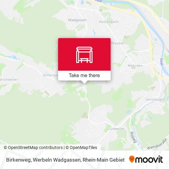 Birkenweg, Werbeln Wadgassen map