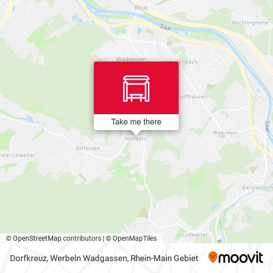 Dorfkreuz, Werbeln Wadgassen map