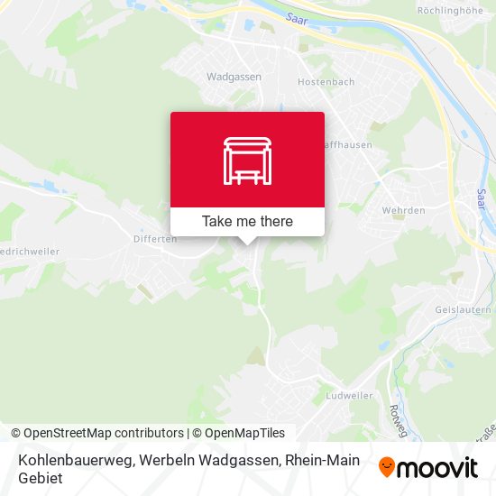 Kohlenbauerweg, Werbeln Wadgassen map