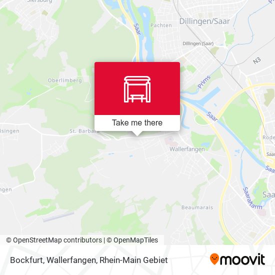 Bockfurt, Wallerfangen map