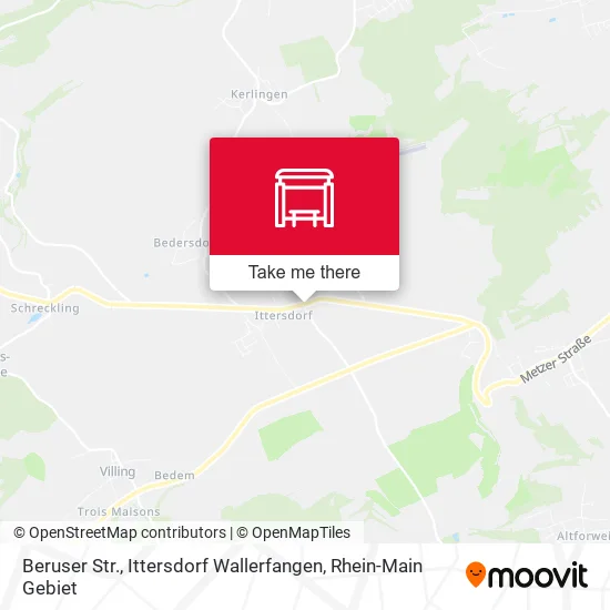 Карта Beruser Str., Ittersdorf Wallerfangen