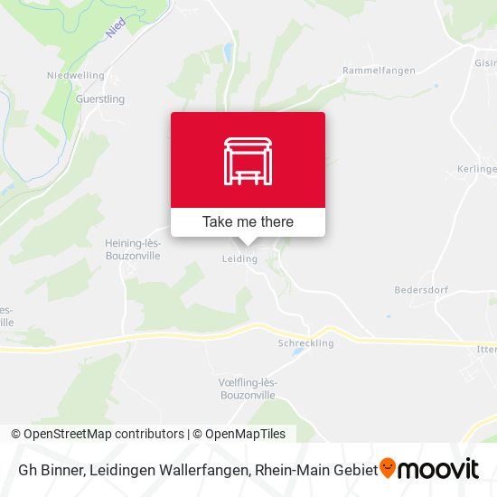 Gh Binner, Leidingen Wallerfangen map