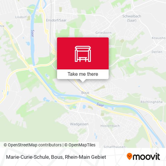 Marie-Curie-Schule, Bous map