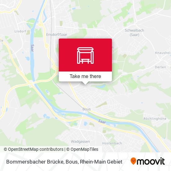 Bommersbacher Brücke, Bous map