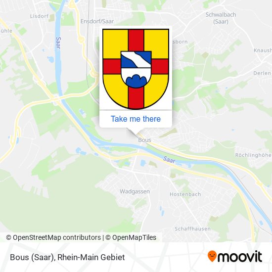 Bous (Saar) map