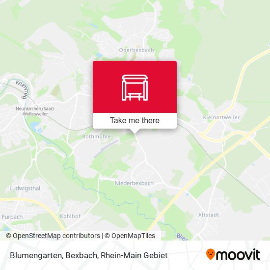 Карта Blumengarten, Bexbach