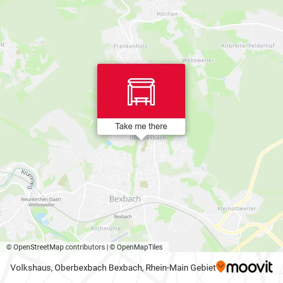 Карта Volkshaus, Oberbexbach Bexbach