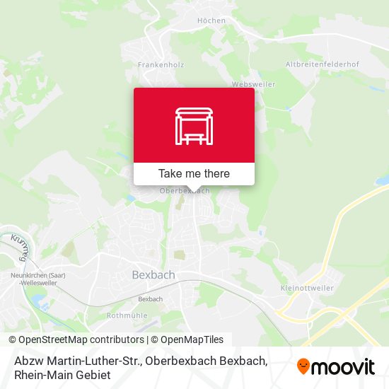 Карта Abzw Martin-Luther-Str., Oberbexbach Bexbach