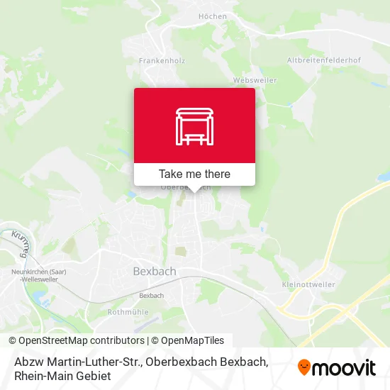 Карта Abzw Martin-Luther-Str., Oberbexbach Bexbach