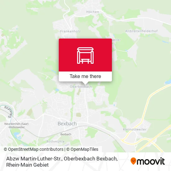 Карта Abzw Martin-Luther-Str., Oberbexbach Bexbach