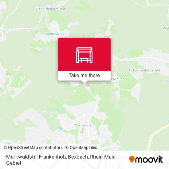 Карта Markwaldstr., Frankenholz Bexbach