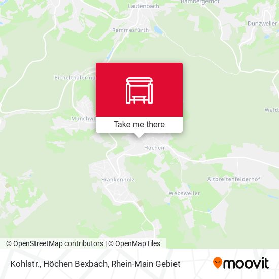 Карта Kohlstr., Höchen Bexbach
