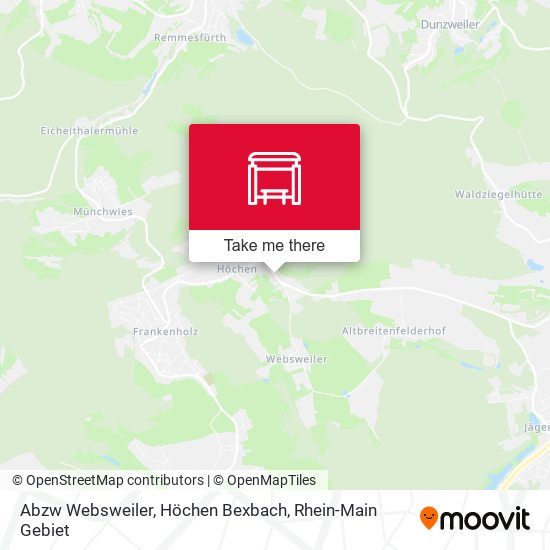 Abzw Websweiler, Höchen Bexbach map