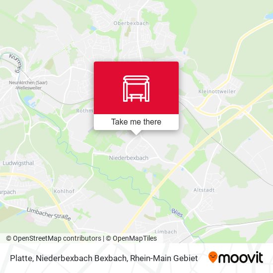 Platte, Niederbexbach Bexbach map