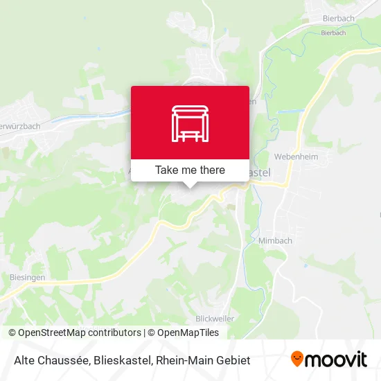 Карта Alte Chaussée, Blieskastel