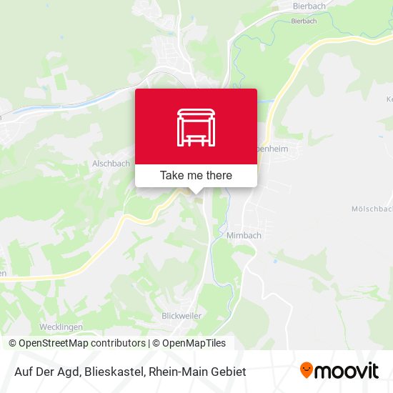 Карта Auf Der Agd, Blieskastel