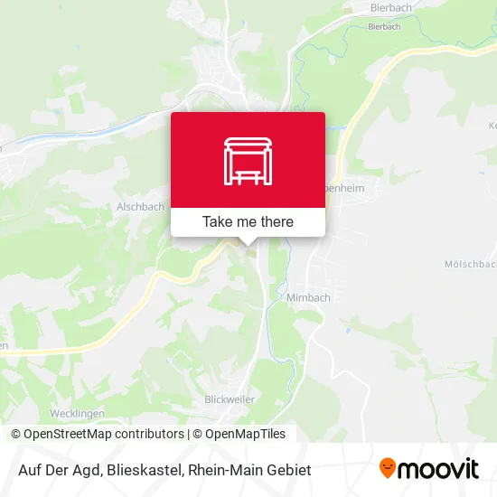 Карта Auf Der Agd, Blieskastel