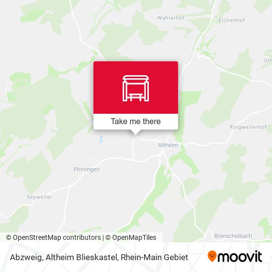 Карта Abzweig, Altheim Blieskastel