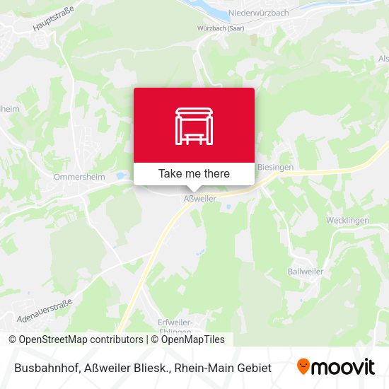 Карта Busbahnhof, Aßweiler Bliesk.
